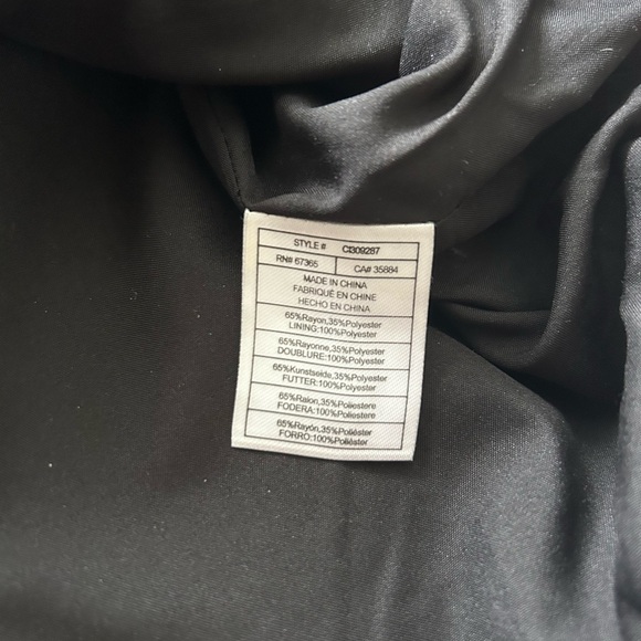 Cupcakes & Cashmere plaid mini skirt zip up black and white houndstooth pattern - Picture 9 of 13